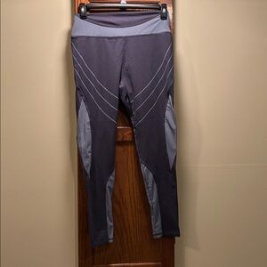 White Mark Gray 1XL Activewear Leggings - size 1XL